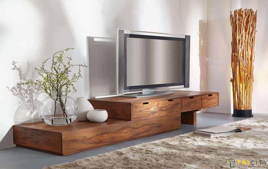 95+ Wood TV Showcase Design That Are Trending