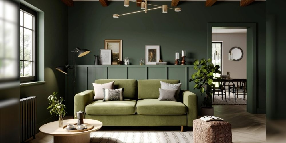 10 Amazing Green Couch Living Room Ideas